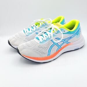 ASICS Gel-Excite 6 women's 1012A507 white blue green size 9.5 Running Shoes
